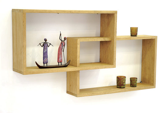 Wall rack, cubic design