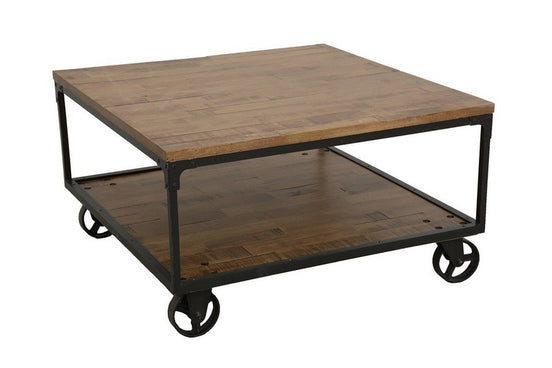 Coffee table with wheels