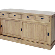 Long chest of 4 drawers & 2 doors