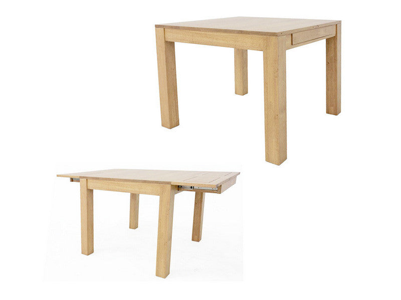 Dining table with 2 sliding extensions