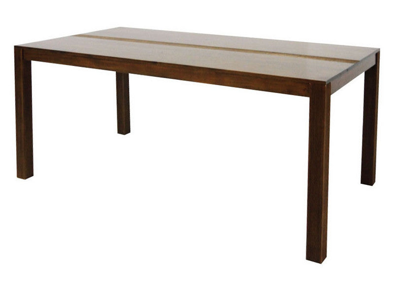 Dining table with stripe design