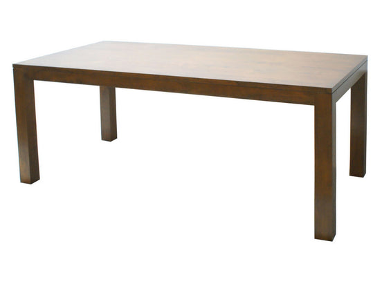 Cubic dining table, squared legs, groove design