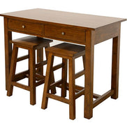 Set of kitchen table and 2 stools