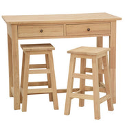 Set of kitchen table and 2 stools
