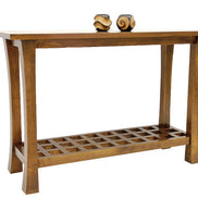 Console in solid hevea wood