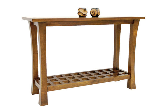 Console in solid hevea wood
