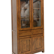 Glass cabinet, 4 doors & 2 drawers