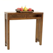 Small console in solid hevea wood