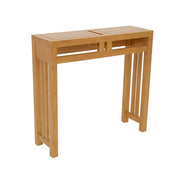 Small console in solid hevea wood