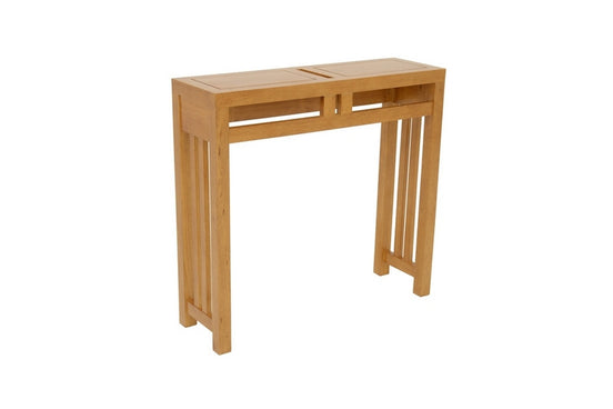 Small console in solid hevea wood