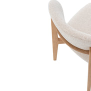 Chaise 'Carmen' Chêne Massif Tissu Ote Milan 103 Beige