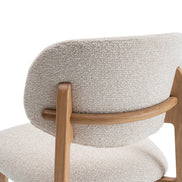 Chaise 'Carmen' Chêne Massif Tissu Ote Milan 103 Beige