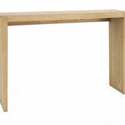 Elegant console in solid hevea wood