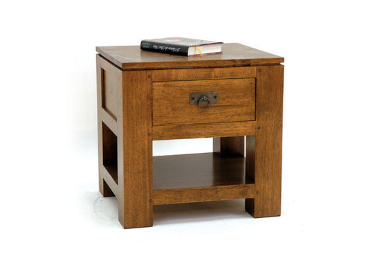 Bedside table 1 drawer, cubic contemporary design