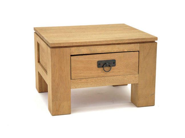 Bedside table, 1 drawer, cubic design