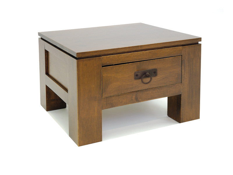 Bedside table, 1 drawer, cubic design