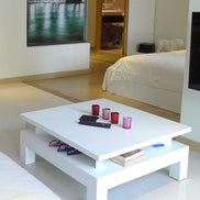 Low contemporary coffee table, neo asian style