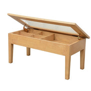 Low table top open glass