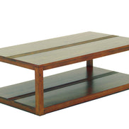 Coffee table 2 levels with Stripes pattern