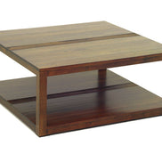 Coffee table, 2 levels with stripe design