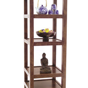 Column rack with 4 shelves