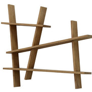 Wall rack, asymmetric shape