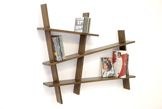 Wall rack, asymmetric shape