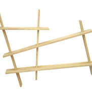 Wall rack, asymmetric shape