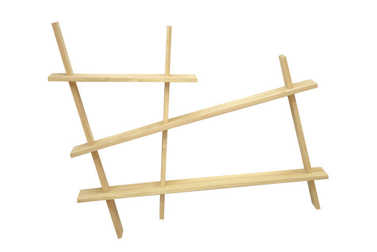 Wall rack, asymmetric shape
