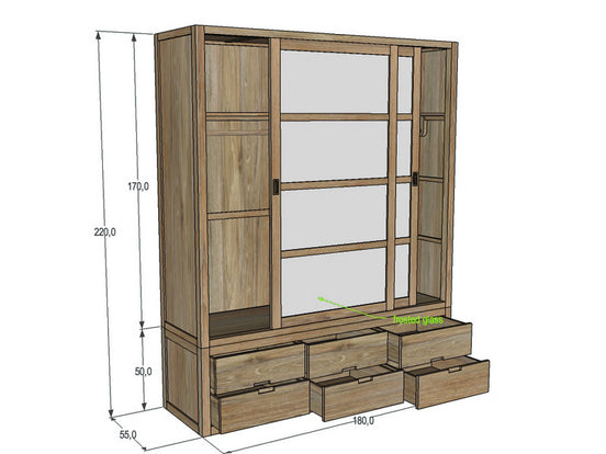 CANNES | Wardrobe with sliding doors