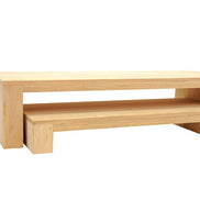 Set of 2 low cubic tables to display TV / HIFI