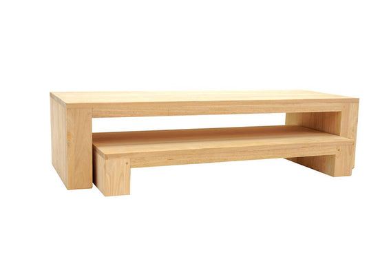 Set of 2 low cubic tables to display TV / HIFI