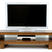 Set of 2 low cubic tables to display TV / HIFI