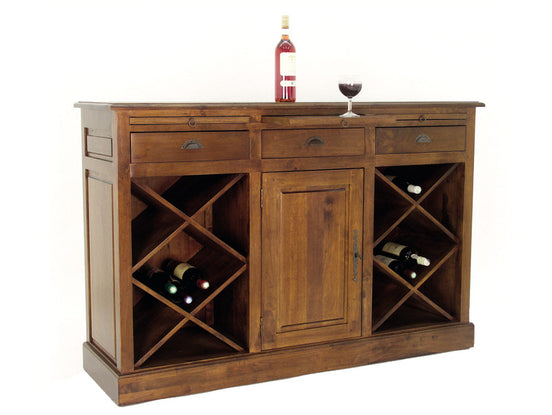 Cabinet with drawers & wine racks
