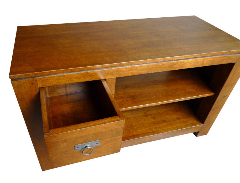 Low TV cabinet with 2 drawers & racks