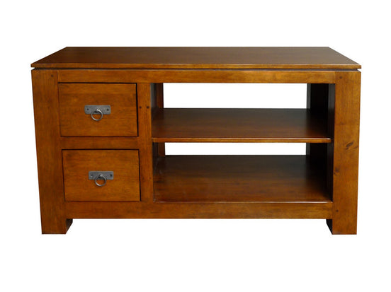 Low TV cabinet with 2 drawers & racks