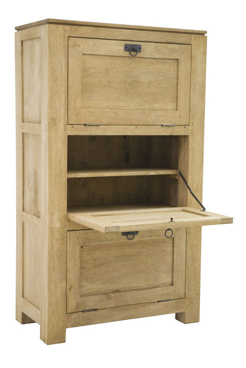 Shoe organizer with 3 doors & 3 shelves