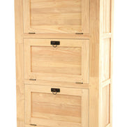 Shoe organizer with 3 doors & 3 shelves