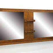 Bathroom mirrors with shelves