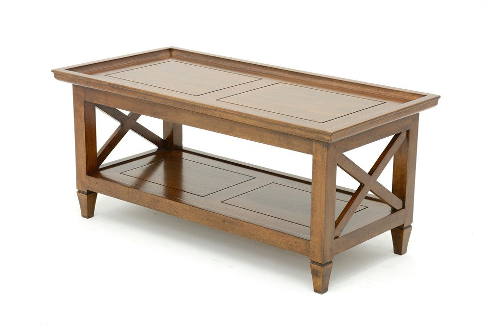 Coffee table 2 levels, x design