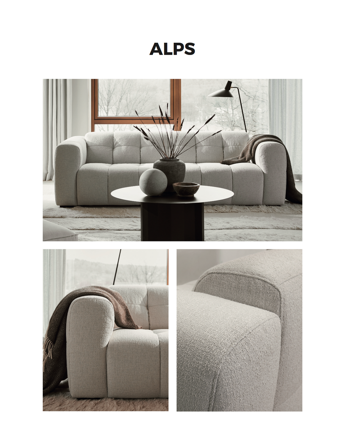 Sofa ALPS : 3 places