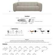Sofa ALPS : 3 places
