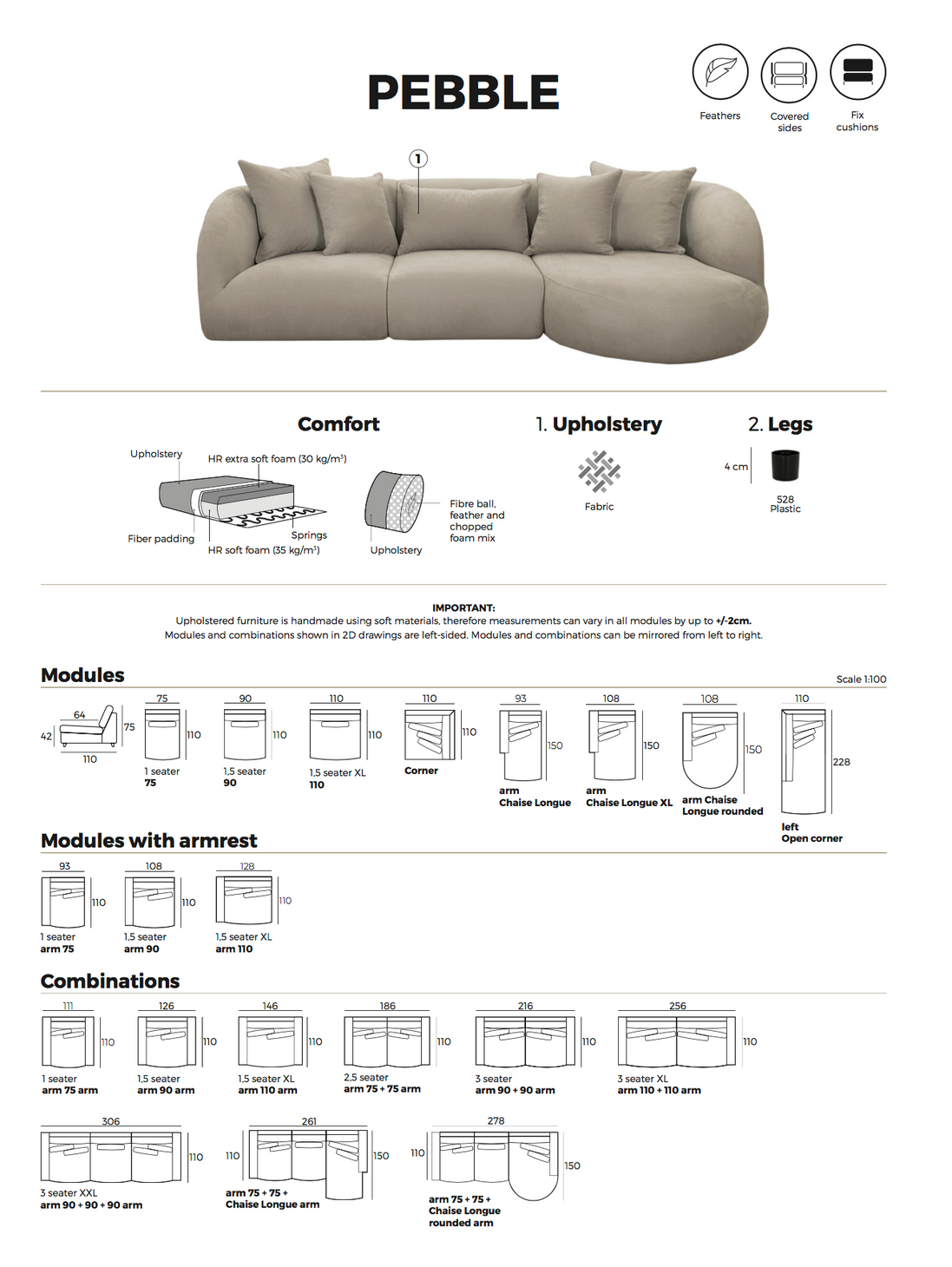 Sofa : PEBBLE