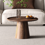 Table basse 'JULES' Ronde Bois de manguier Brun clair