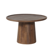 Table basse 'JULES' Ronde Bois de manguier Brun clair