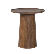 Table d'appoint 'JULES' Ronde Bois de manguier Brun clair