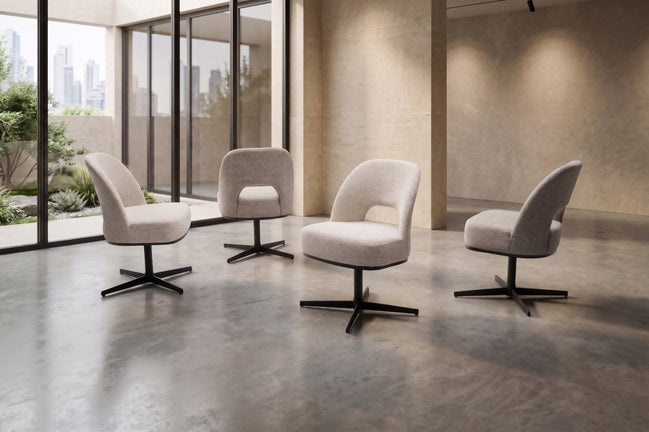 CORTINA - Swivel dining chairs
