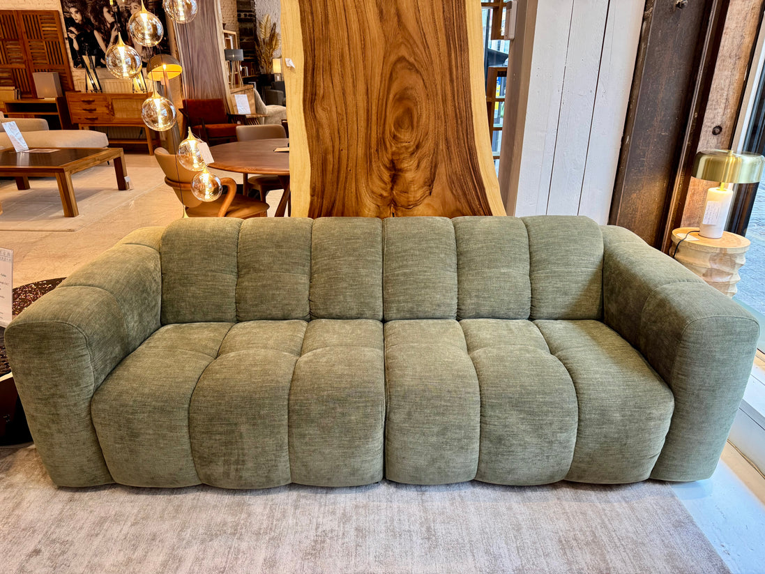 Sofa - ALPS, green fabric