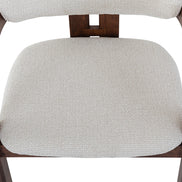 Bar stool CAMILLE, ash wood & fabric