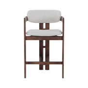 Bar stool CAMILLE, ash wood & fabric